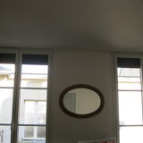 Mirror oval wood molding