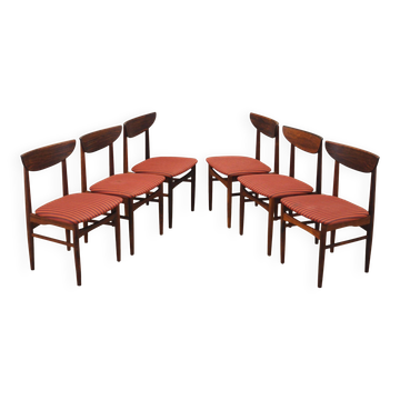 Set of six rosewood chairs, Danish design, 1970s, manufacturer: Skovby Møbe