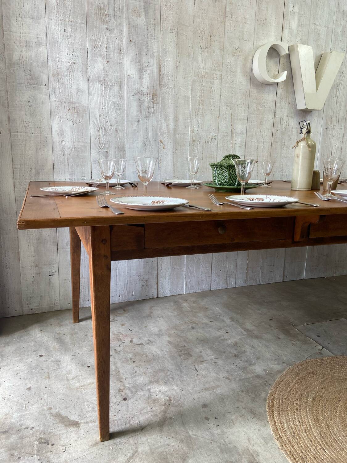 Table de ferme 237x107 cm
