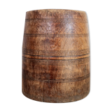 Old wooden pot
