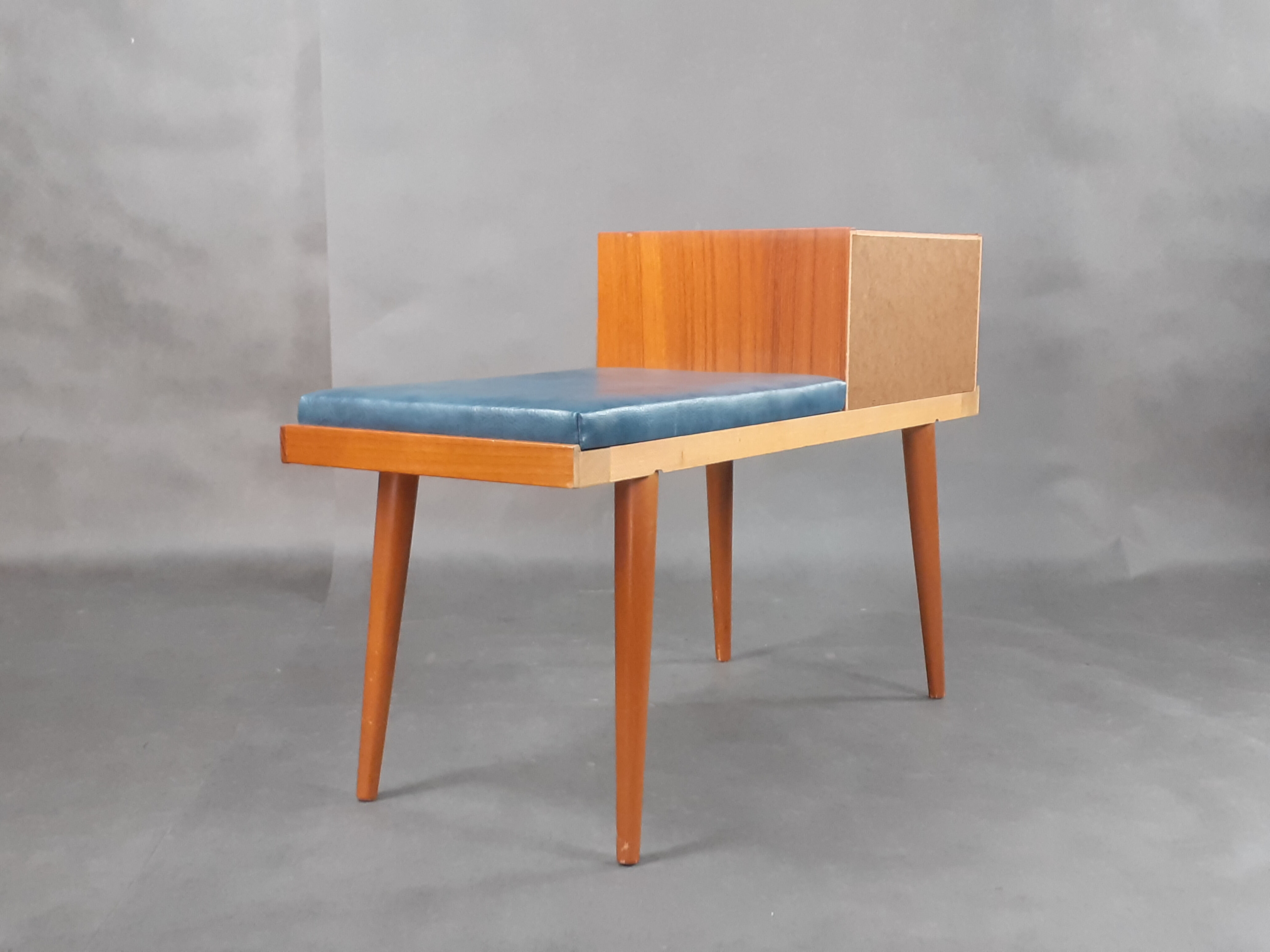 Norwegian teak bench-phone 1960s