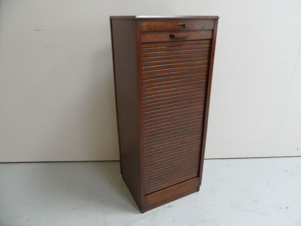 Vintage filing cabinet with roller shutter