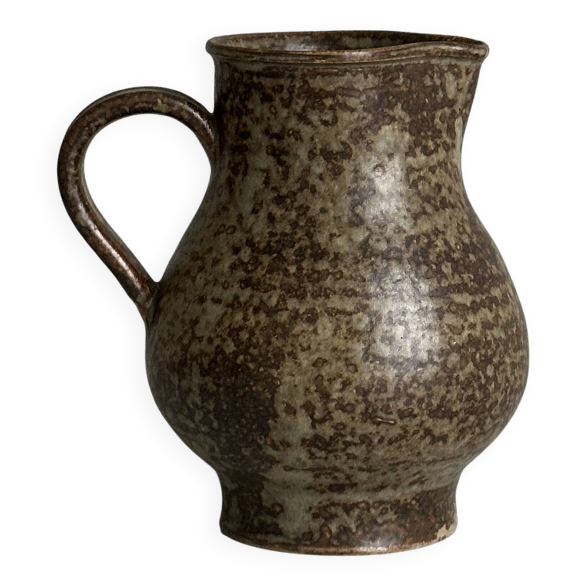 ancient pyrite stone jug