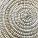 Berber ethnic basket white wool