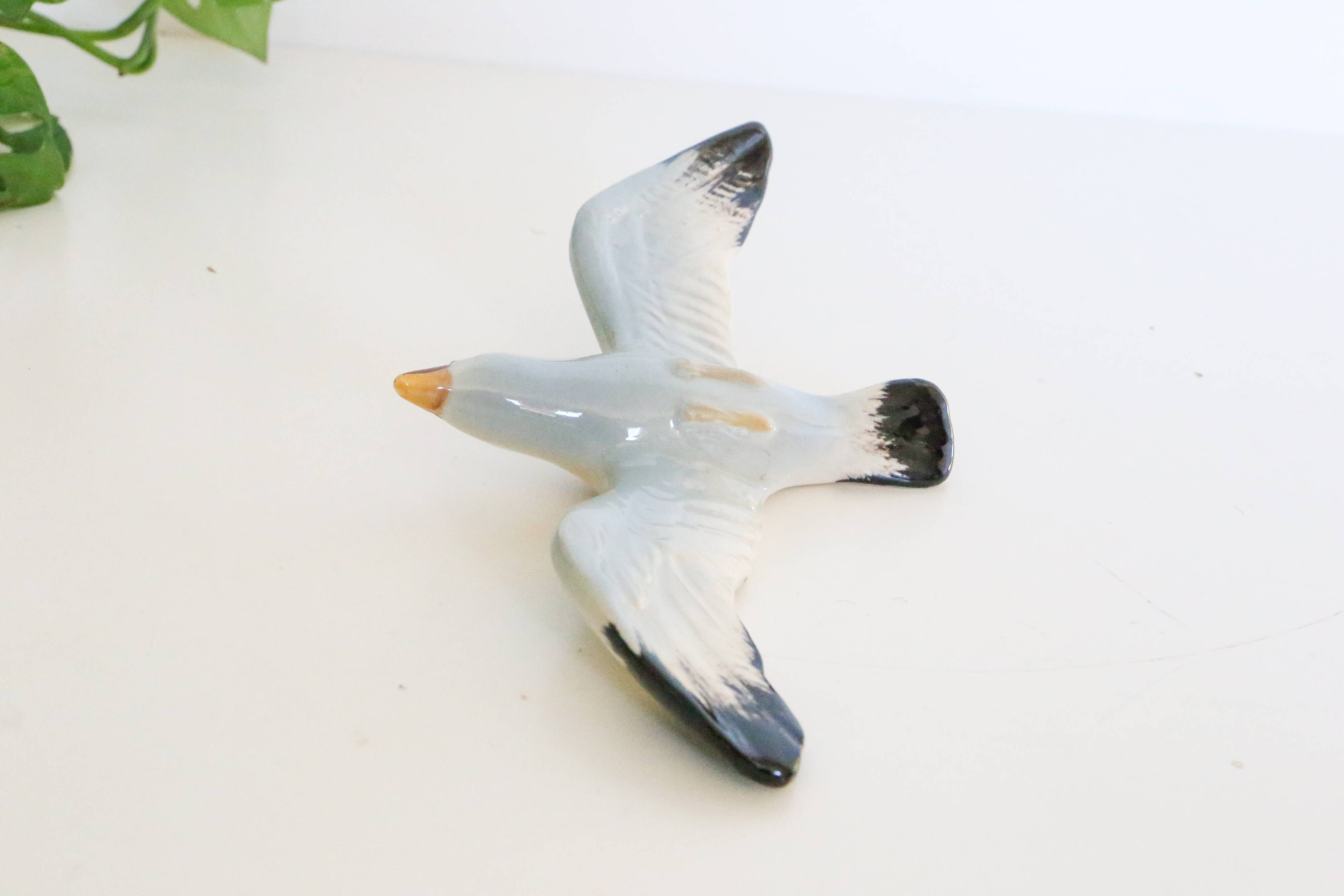Seagull, wall decoration, vintage ceramic