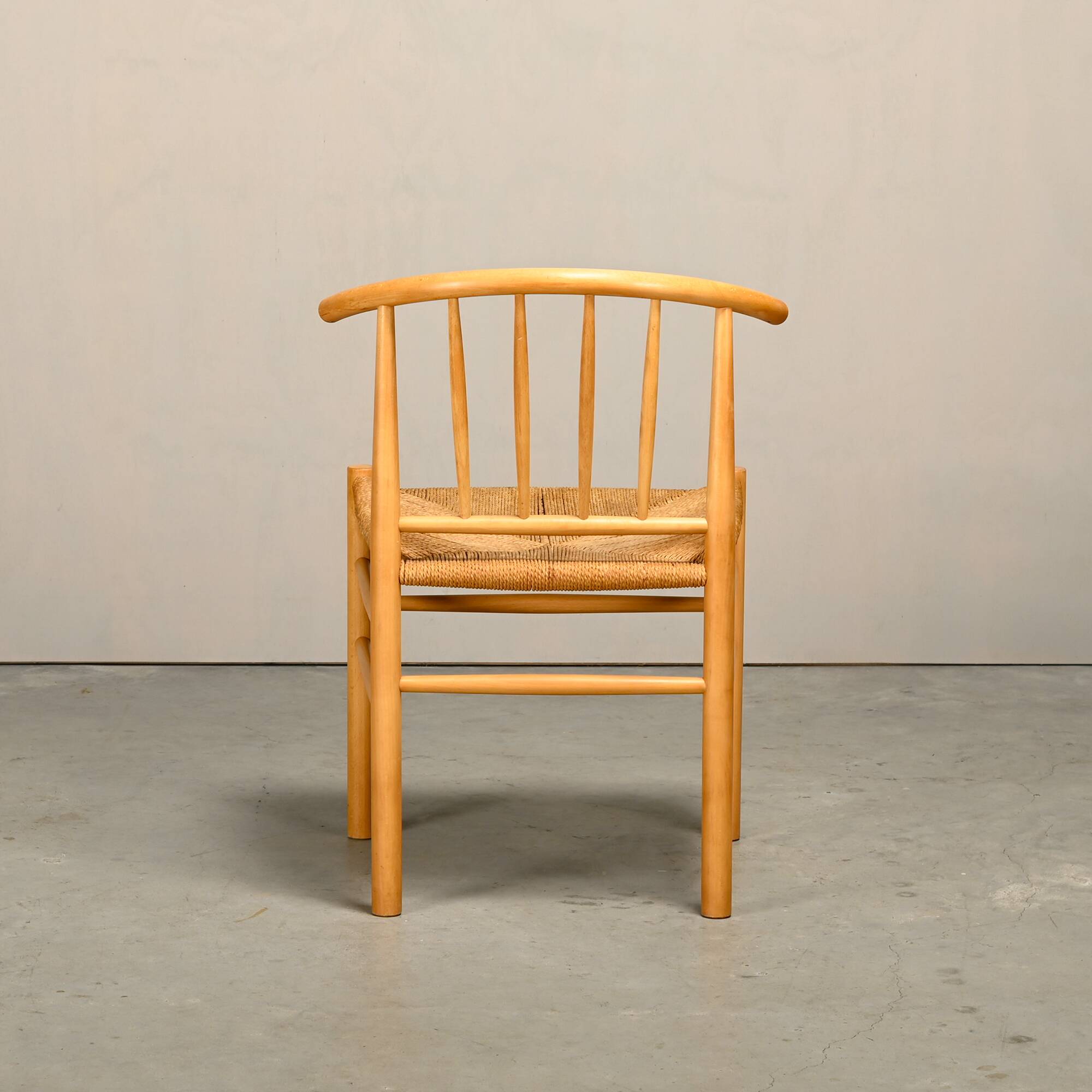 Erik Ole Jørgensen J151 Dining Chairs in beech and papercord for FDB Møbler