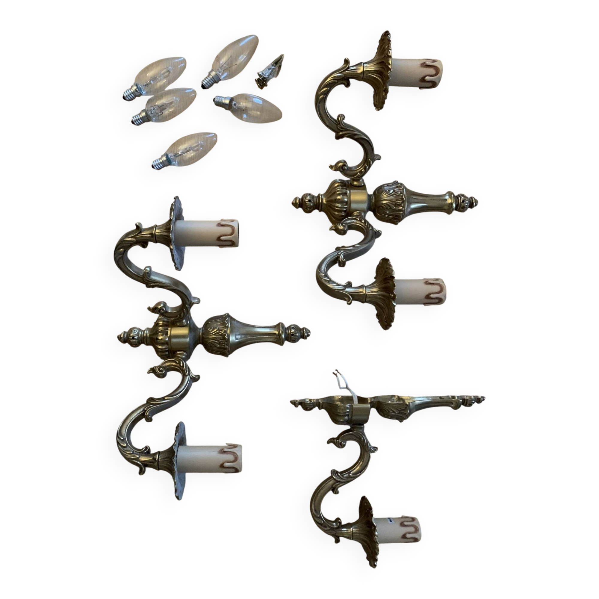 Golden wall sconces