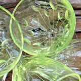 Service of 5 aperitif wine glasses in uraline