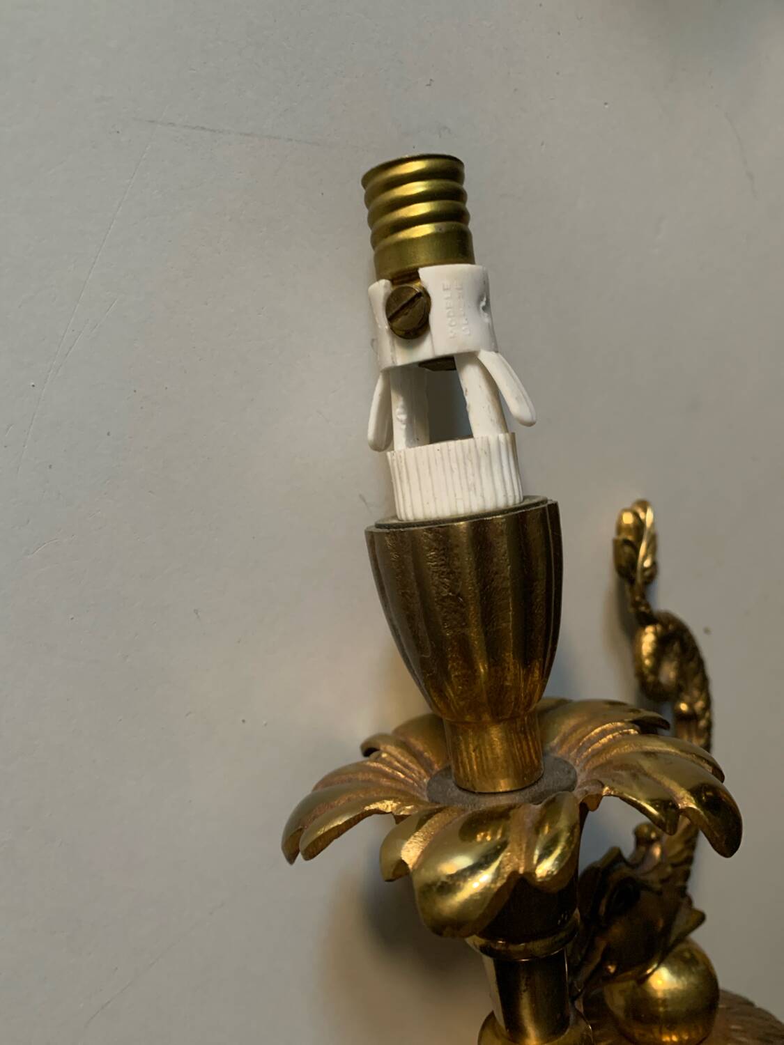 Bronze candlesticks lamp bases