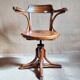 Fauteuil de bureau tournant J&J KOHN début XXe