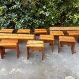 Perriand benches and stools