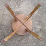 Stool wood 4 feet compass