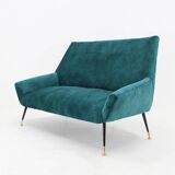 1950s Italian 2-Seater Sofa ,Restored
