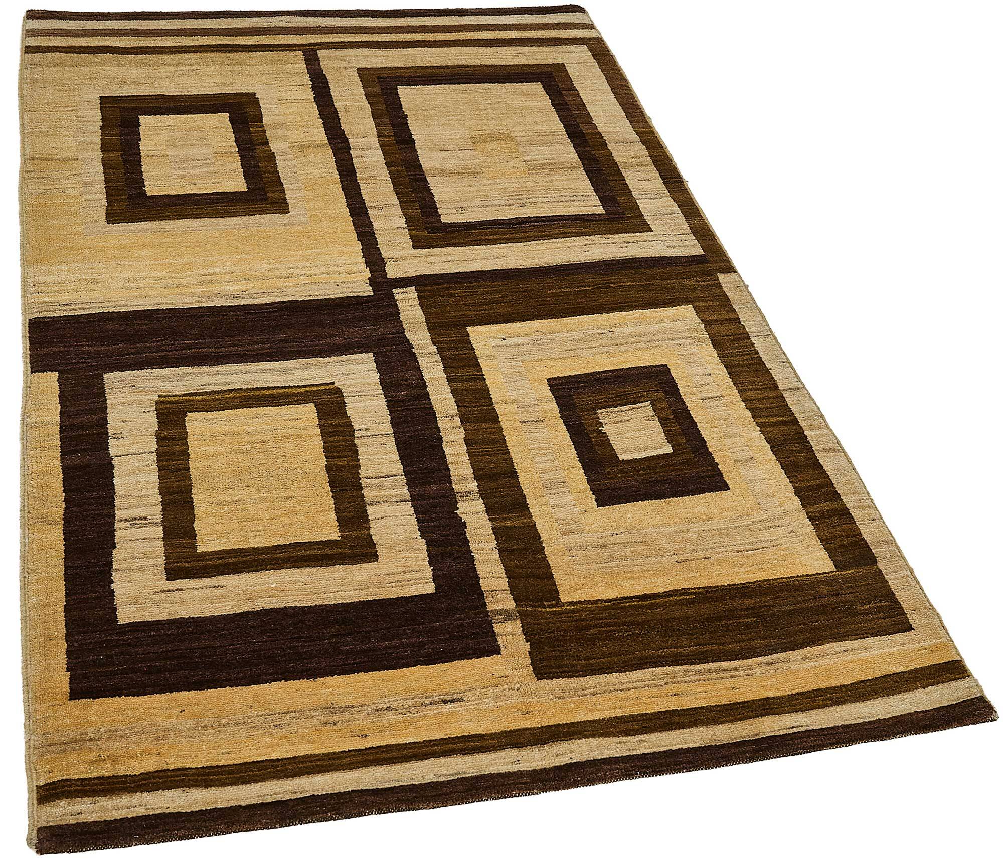 Tapis Oushak en laine noué à la main, 100 cm x 166 cm