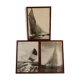 Lot of 3 black and white photographs sails and sailboats
