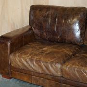 Halo Soho Heritage Leather Biker Sofa by Timothy Oulton