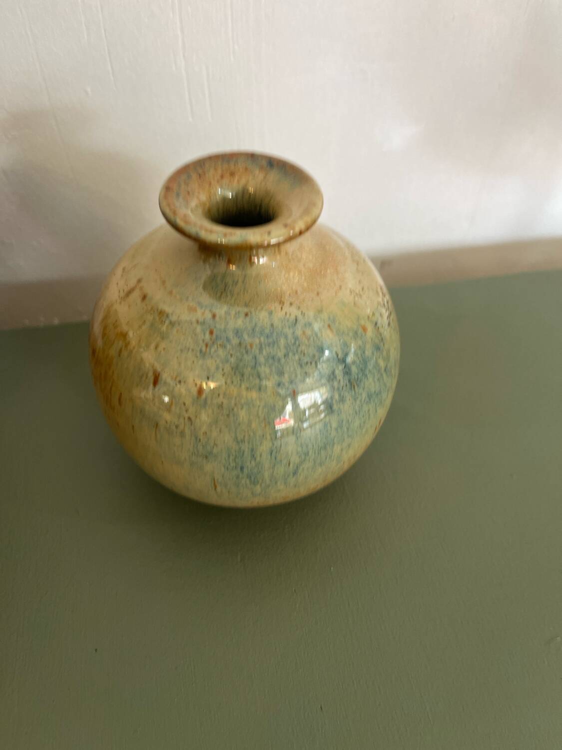 Glazed ceramic vase
