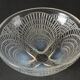 Lalique France opalescent scallop bowl numbered 3204