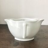 White Limoges porcelain gravy boat
