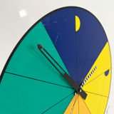 Large colorful Italian clock, 1980s