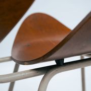 Olof Kettunen Chair and Stool for Merivaara, Finland 1950s