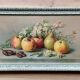 Paire de chromolithographies anciennes natures morte 1930/40