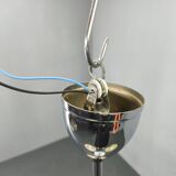 Art Deco Chandelier by Napako, Chrome & Marble Glass, 1930s