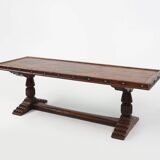 Table de navire espagnole primitive du XVIe siècle en chêne massif avec une belle patine