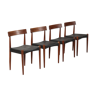 4 Chaises de salle à manger en teck Arne Hovmand Olsen