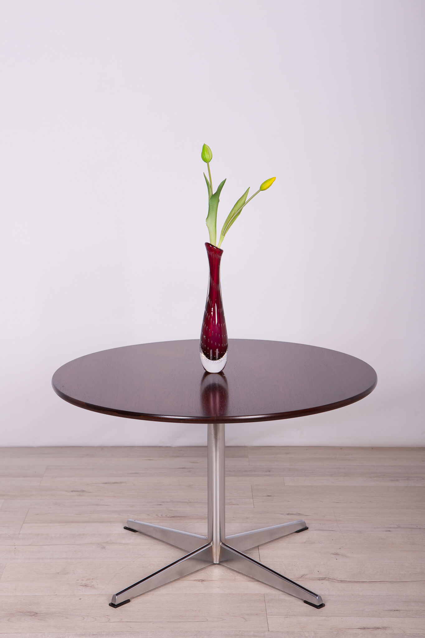 Mid-Century Danish Rosewood & Chrome Coffee Table, 1960s