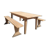 Table de ferme et ses 2 bancs