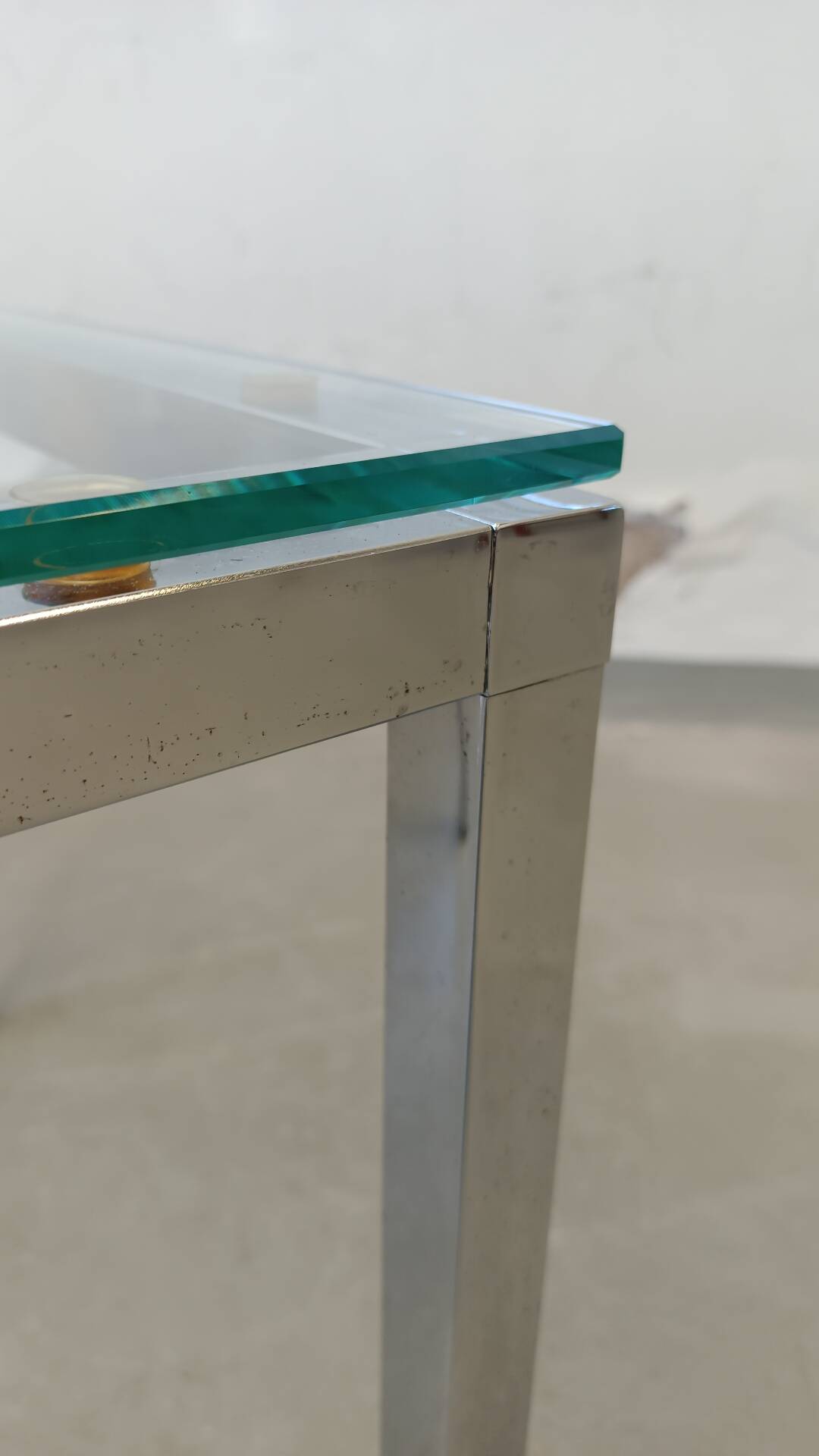 Chrome side table