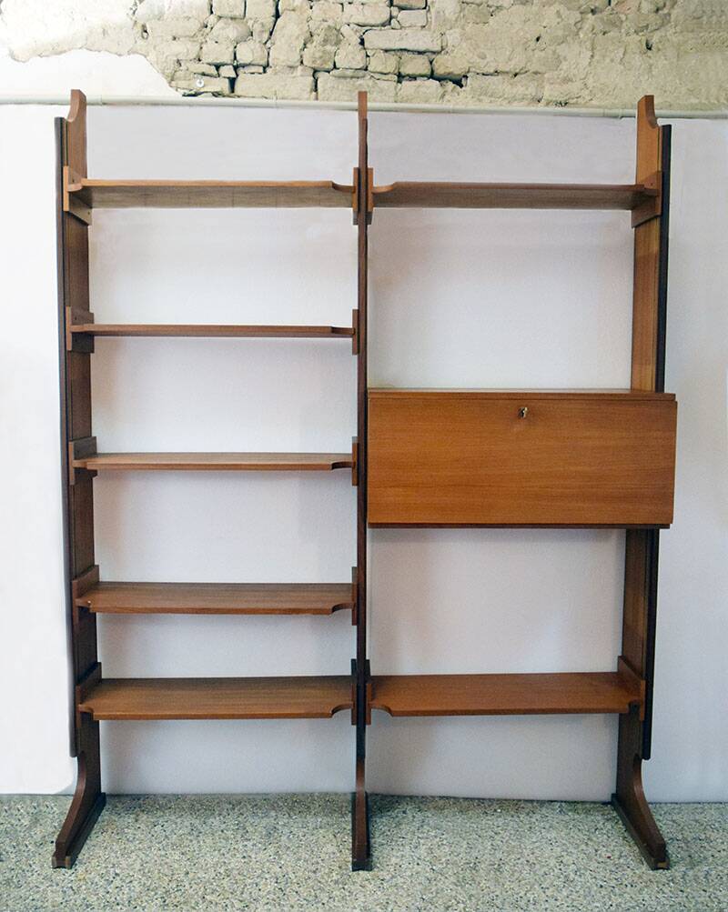Teak bookcase by Esposizione Permanente Mobili Cantu' 1960s