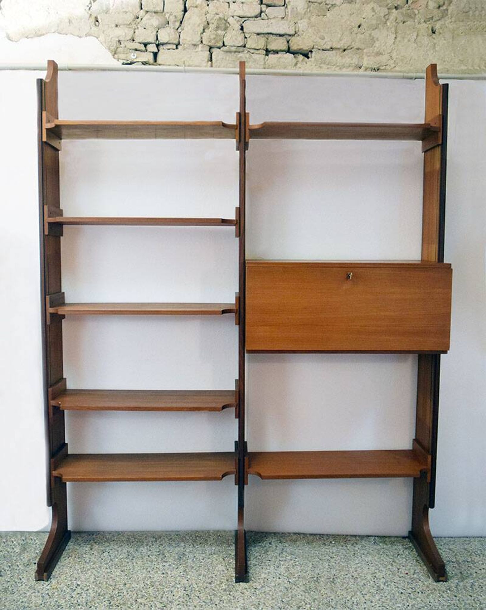 Teak bookcase by Esposizione Permanente Mobili Cantu' 1960s