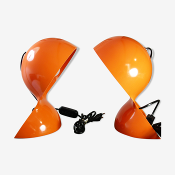 Pair of lamps "dalù" by Vico Magistretti for Artemide 1970