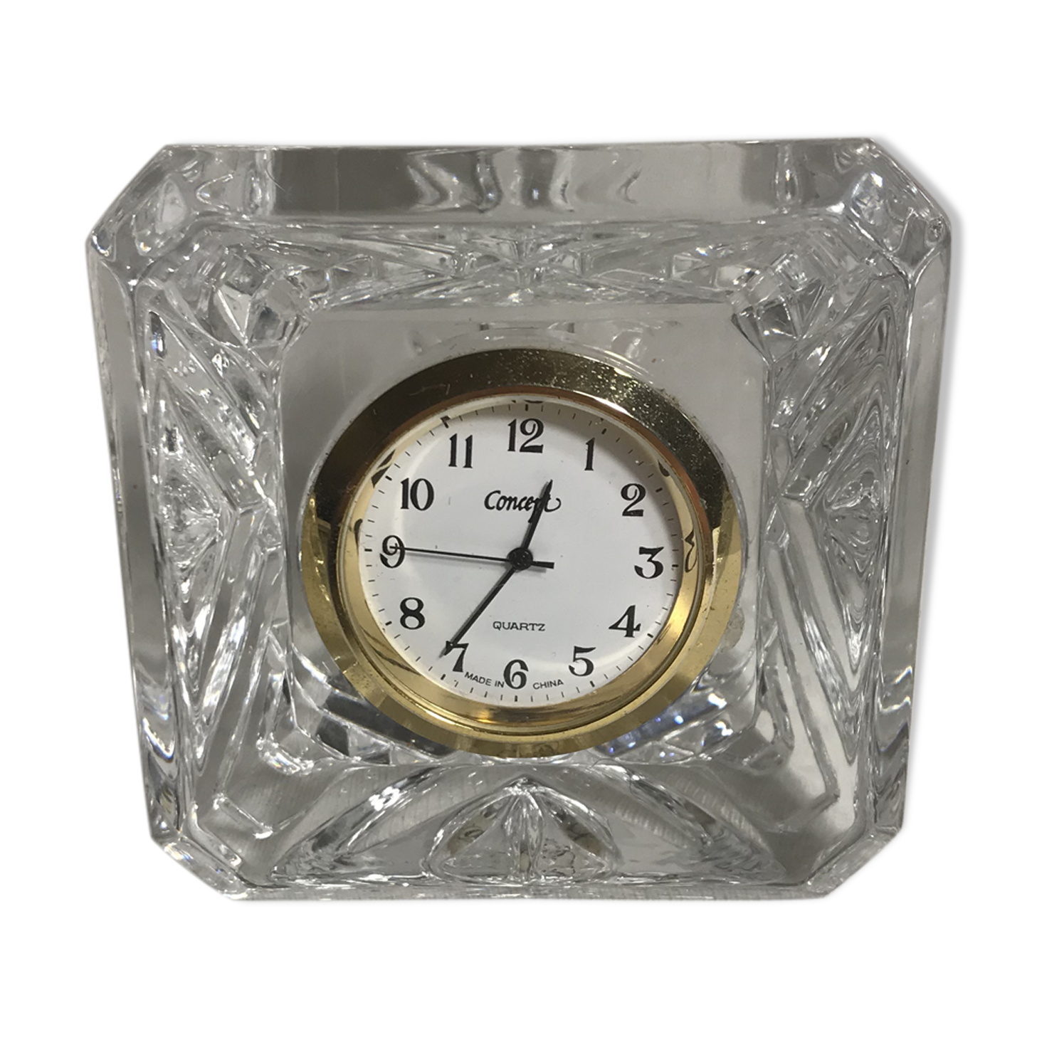 Old clock in Crystal made in France