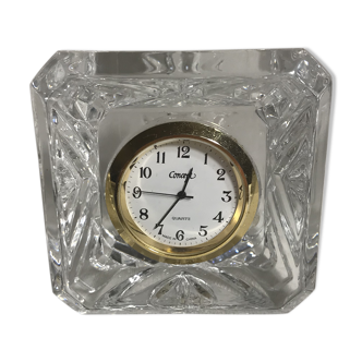 Horloge ancienne en cristal made in France