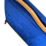 Vintage blue baroque sofa / three-seater / armchair