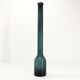 Blue blown glass bottle vase 1960