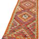 Turkish Handwoven Vintage Herki Kilim 86 cm x 326 cm