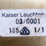 German brass ceiling lamp in mid-century modern space style by Kaiser Leuchten, 1960s.