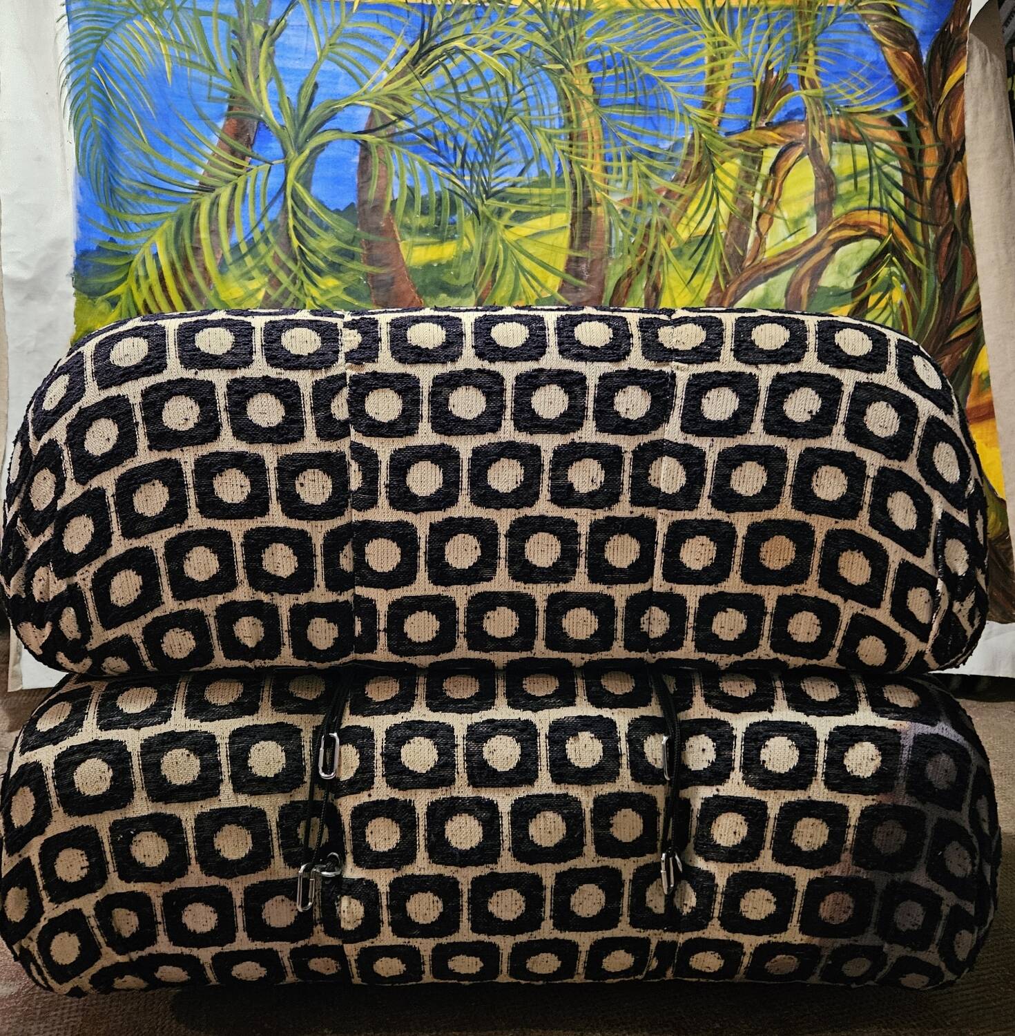 Pair of camaleonda armchairs by Mario Bellini B&B Italia 70