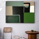 Abstract painting geometric shapes "Life" 100x81 cm