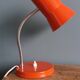 Lampe de bureau flexible années 70 orange