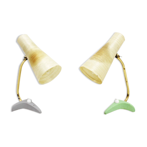 paire de lampes années 50
