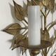 Pair of golden foliage wall lights circa 1960