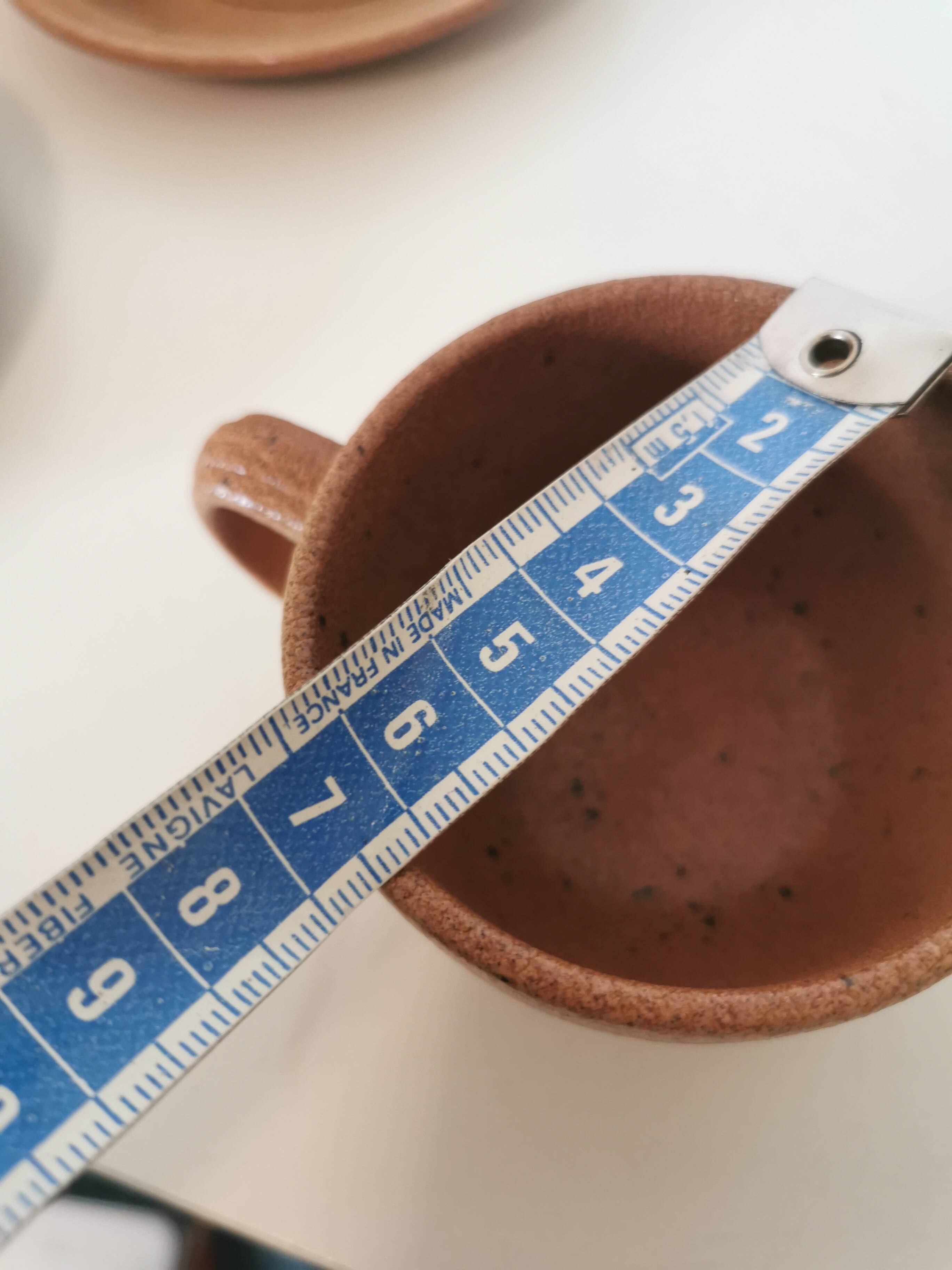 brown stoneware coffee set from the 70s