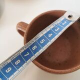 Service à café en grès marron, années 70