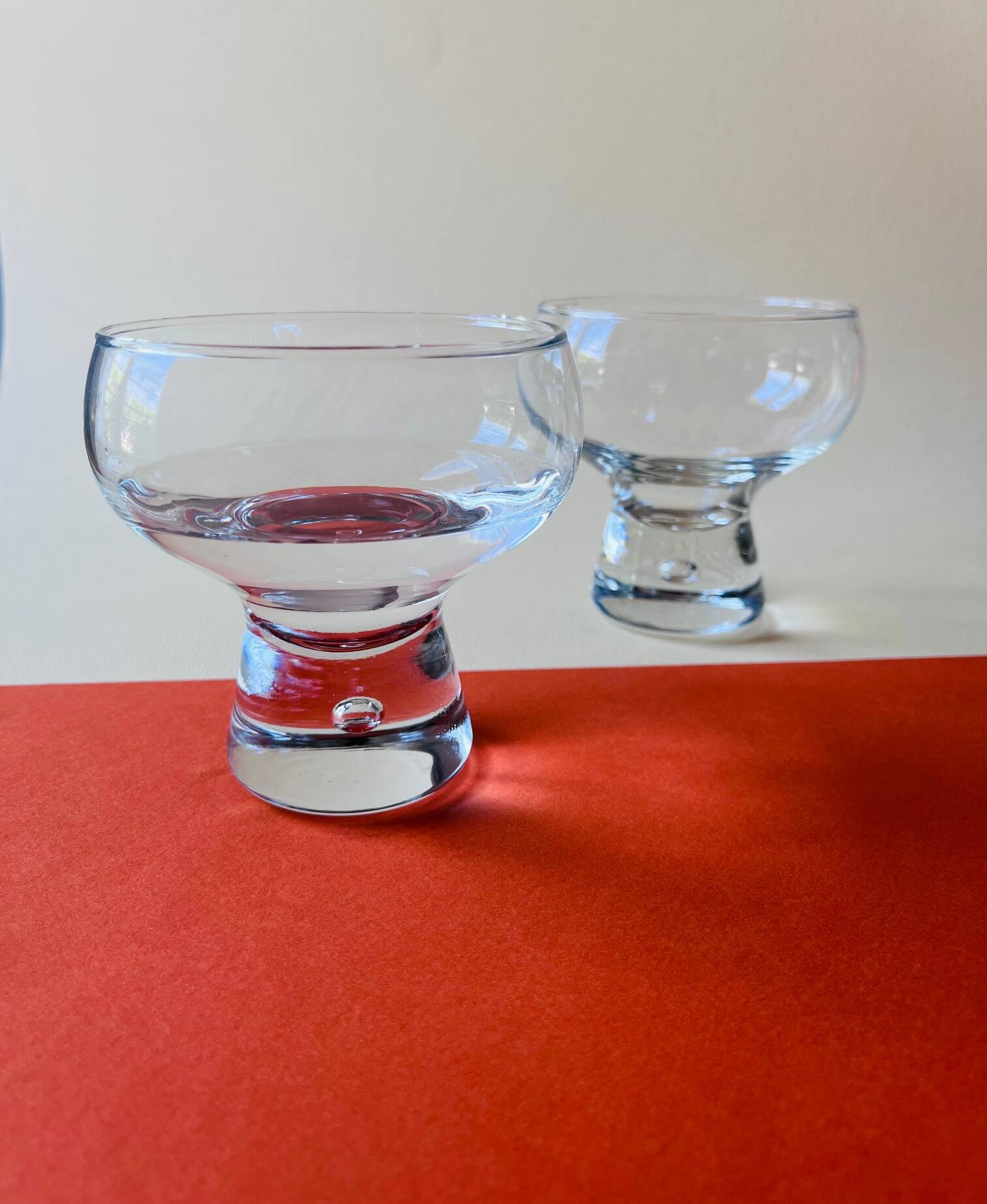 1970s bubble cocktail glass