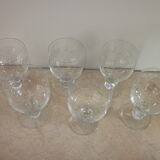6 verres a vin ancien